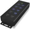 Immagine prodotto Icy Box Splitter 7x Port USB 3.0 HUB und 3 Ladeanschlüsse (USB-B, 10 porte)