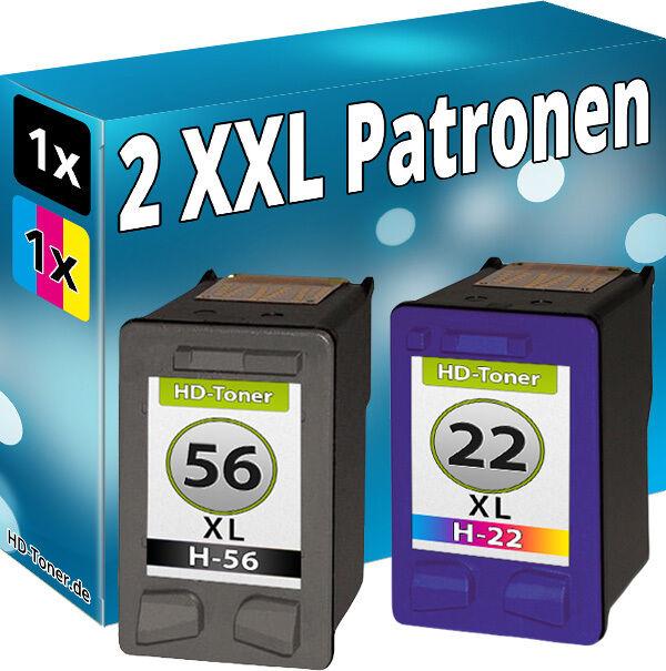 Produktbild Druckfuxx 2x TINTE PATRONEN für HP 56+22 OfficeJet 5605 5608 5610v 5610xi 5615 D
