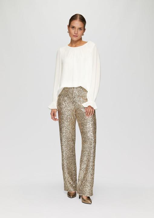 Image du produit S.Oliver Bluse Viskosebluse mit Plisseeärmeln (46)