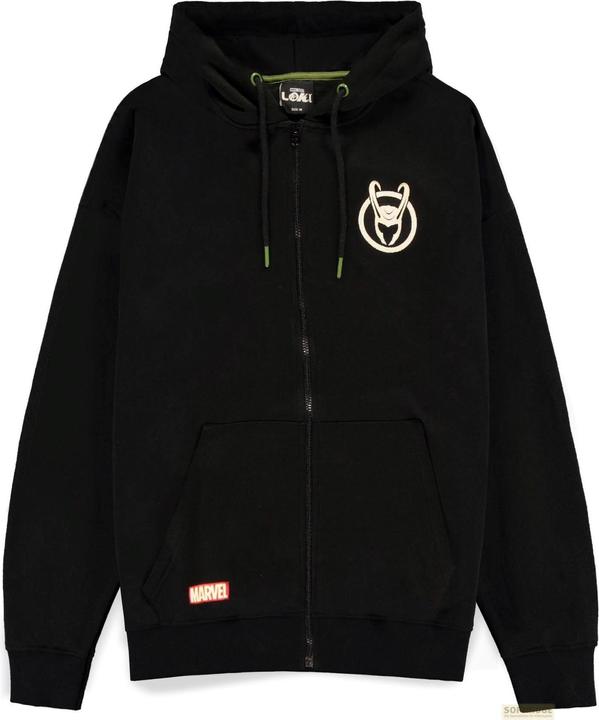 Produktbild Loki Logo Badge Men's Zipper Hoodie (XL)