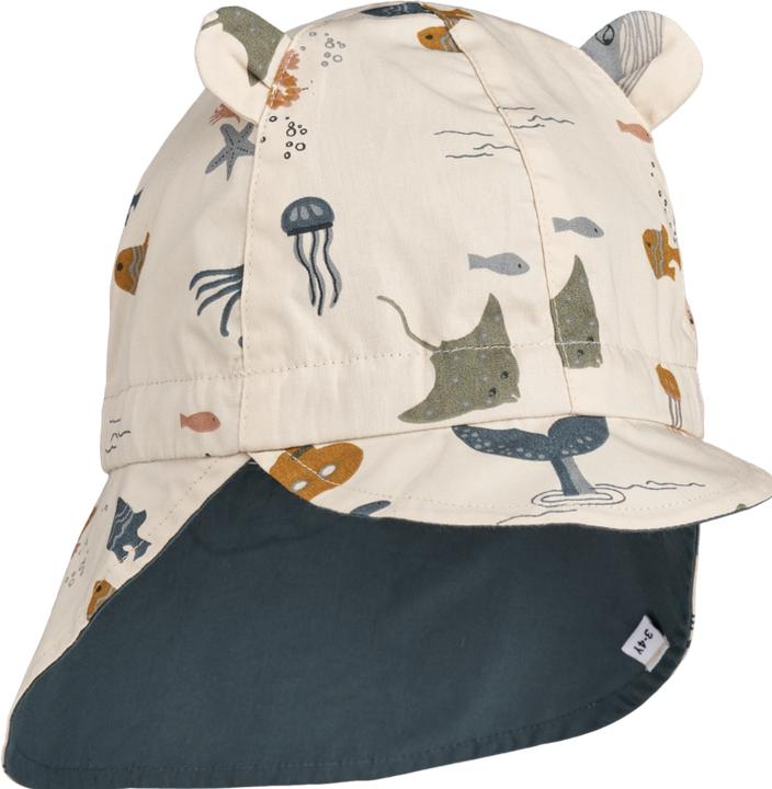 Actual product image Liewood Gorm reversible sun hat Sea Creature