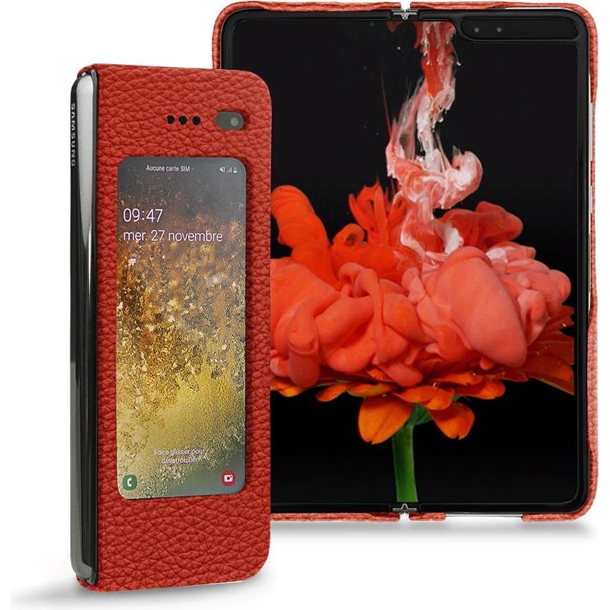 Thumbnail - Noreve Lederschutzhülle (Samsung Galaxy Fold), Smartphone Hülle, Orange
