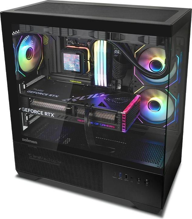 Productafbeelding Zalman Obudowa Obudowa CHRONIX V2 Mid Tower ARGB fan x3 czarny