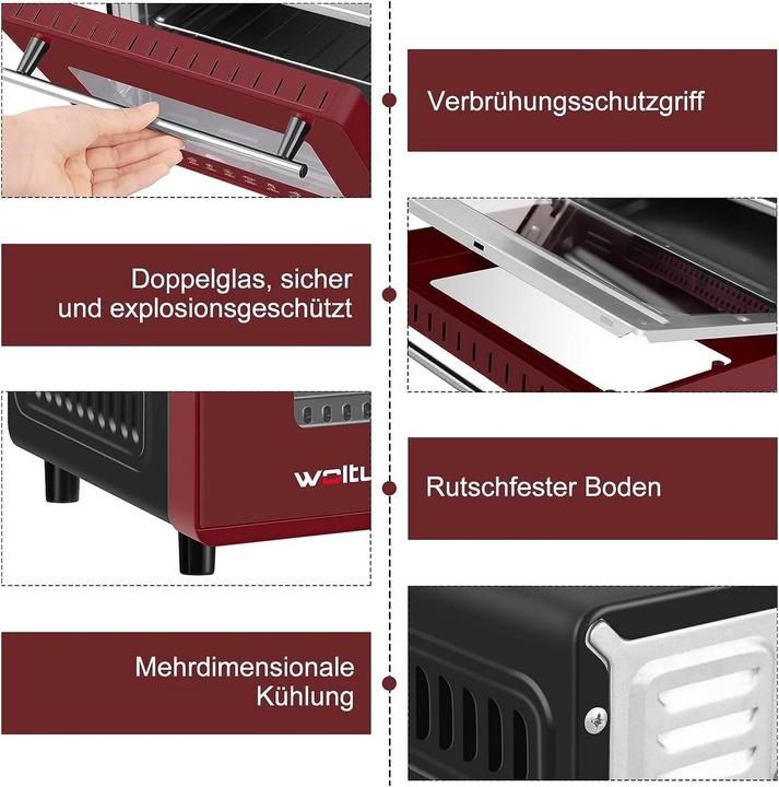 Produktbild Woltu Minibackofen