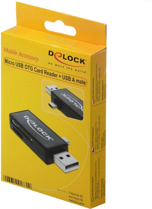 Immagine prodotto Delock Lettore di schede Micro USB OTG 91731 (Micro USB)