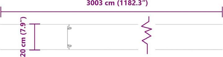Actual product image vidaXL Rasenkante (103 cm)