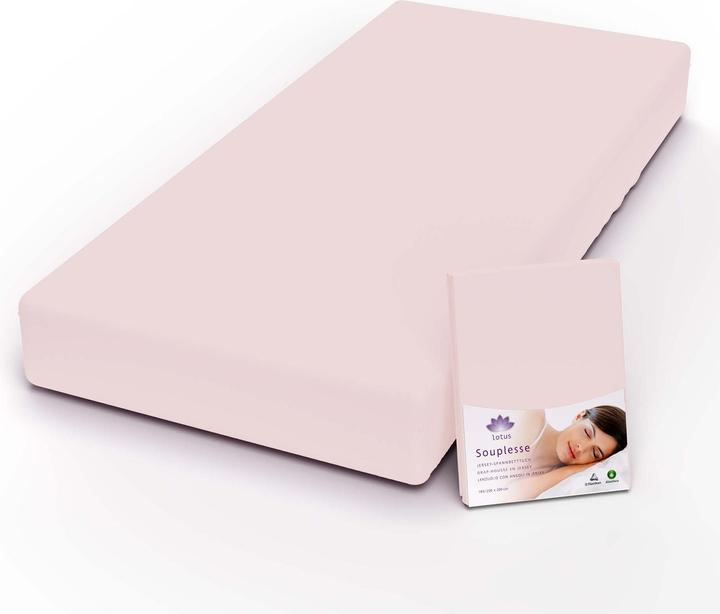 Immagine prodotto Lotus Bettwaren Lenzuolo matrimoniale in jersey Souplesse (180 x 200 cm)