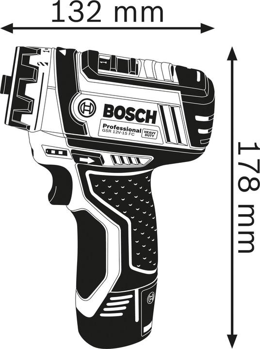 Productafbeelding Bosch Professional Gsr 12v-15 Fc (Oplaadbare batterij)