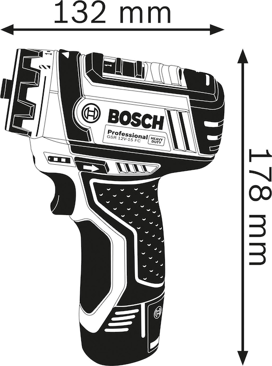 Productafbeelding Bosch Professional Gsr 12v-15 Fc (Oplaadbare batterij)