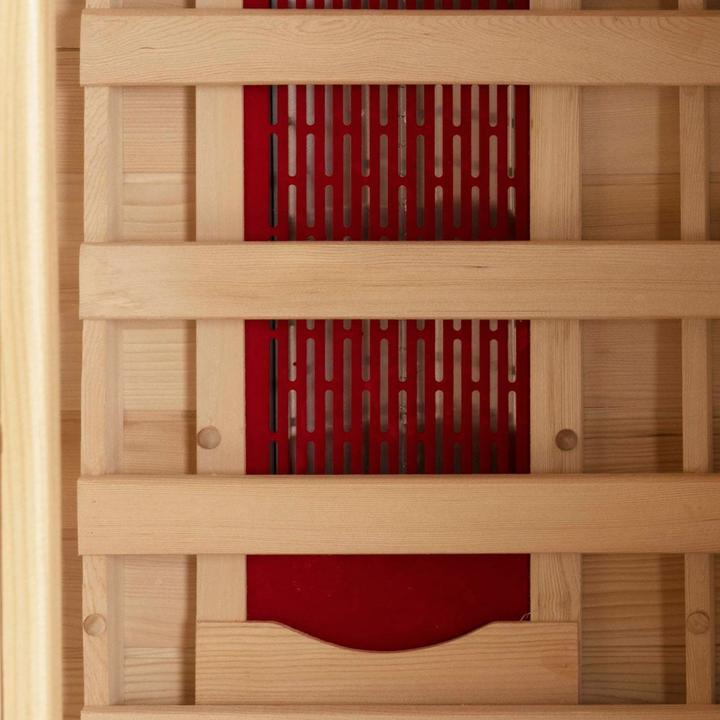 Actual product image Home Deluxe Infrared cabin IKENNA L - 153x110cm for 3 persons - Infrared cabin with 2400 Watt