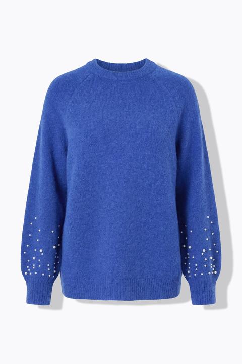 Produktbild Studio Untold Pullover, Classic Shape, Zierperlen, Ballonärmel (58, 60)