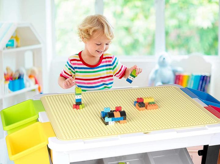 Image du produit Eddy Toys Table de jeu avec briques de construction