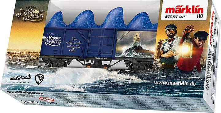 Actual product image Märklin 44819 H0 Open freight car sea lights