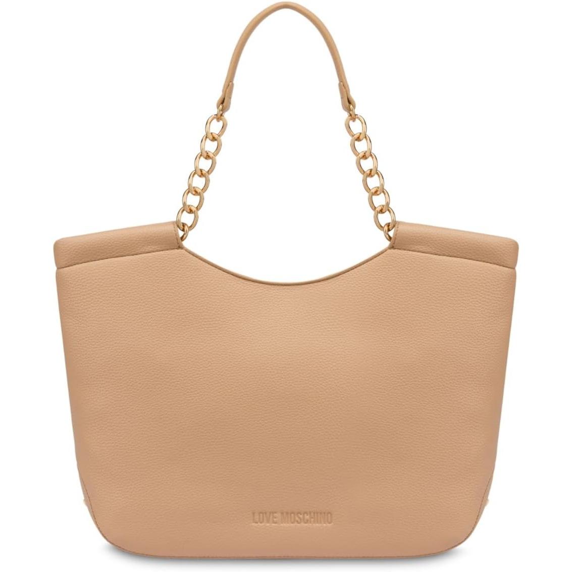 Love Moschino Donna Beige Donne, Borsetta, Borsa A Tracolla In Pu Grs Sabbia,