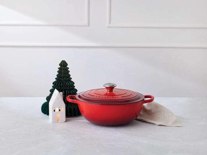 Image du produit Le Creuset 21114280900430 La Marmite Signature 28 cm rouge four (28 cm, Cocotte + faitout, Fonte)
