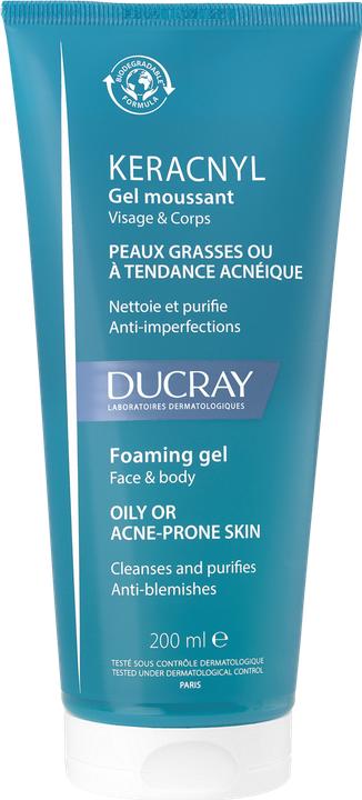 Image du produit Ducray Keracnyl Gel moussant nettoyant (Gel nettoyant, 200 ml)