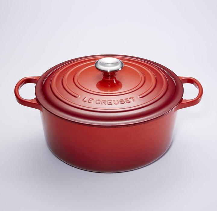 Immagine prodotto Le Creuset Creuset Signature Braadpan - 34 CM - Gietijzer - 12,4 litri - Kersenrood (34 cm, Pirofila + casseruola, Ghisa)