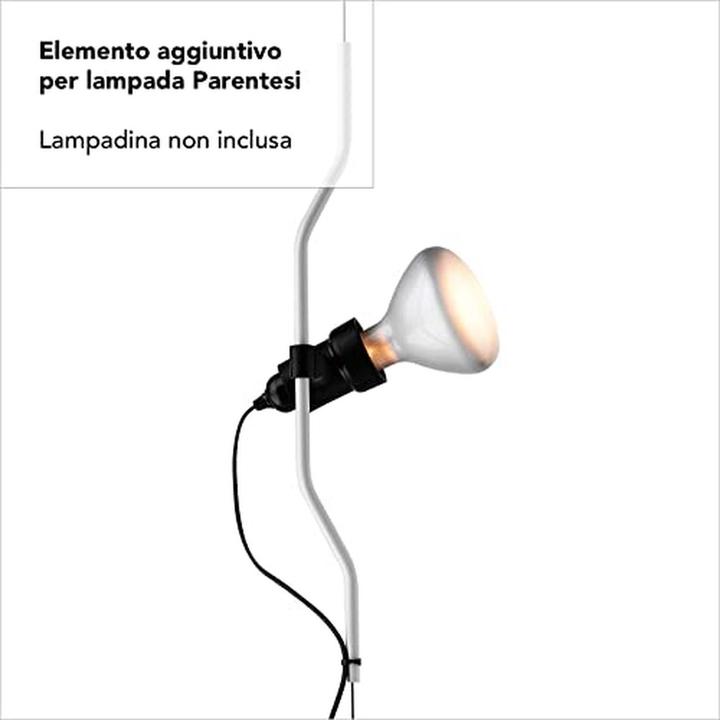 Actual product image Flos Dimmable Extension Element for Parentesi Lamp with Metal Arc, Holder, and Switch Cable