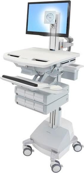 Actual product image Ergotron Trolley for LCD display/keyboard/mouse/CPU/notebook/barcode scanner - medical -...
