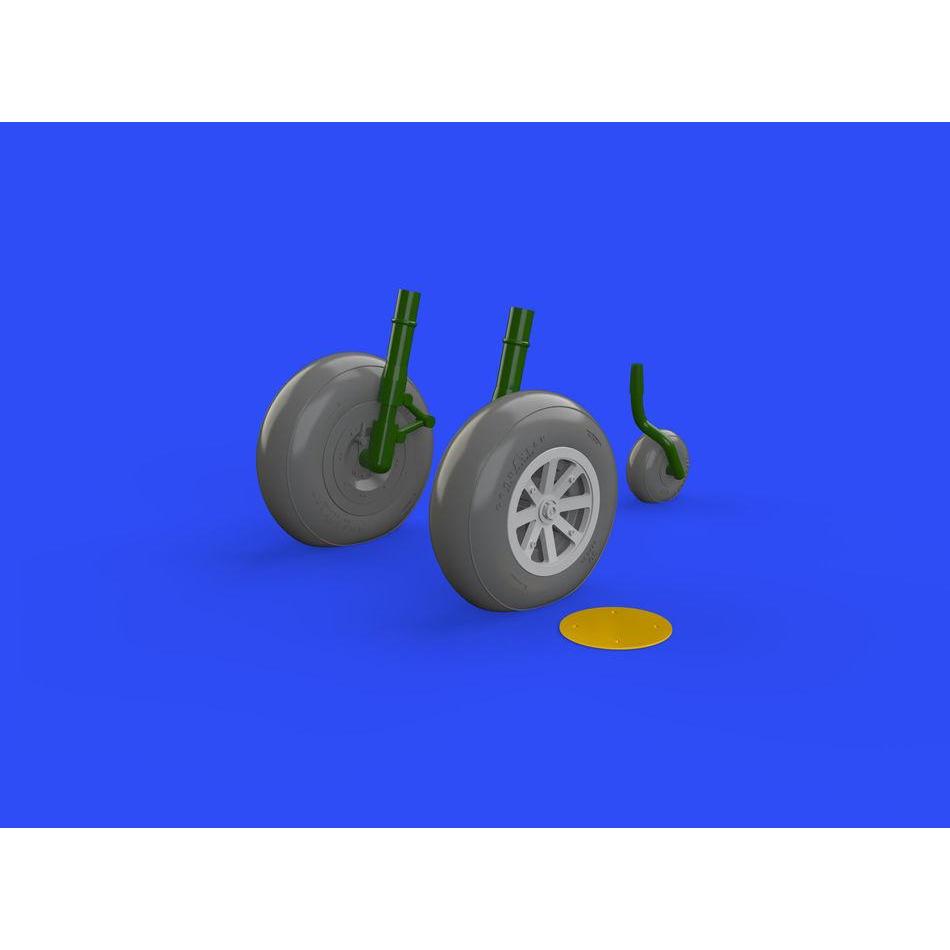 Eduard P-40B wheels for Airfix