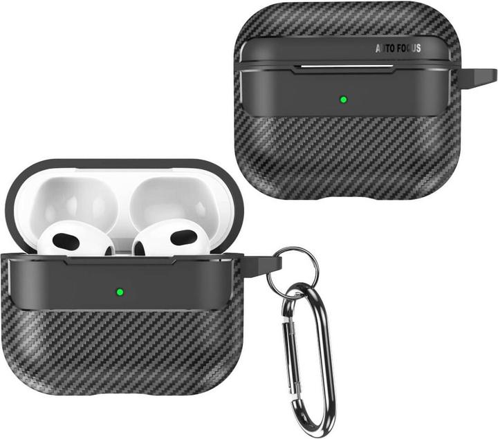 Immagine prodotto Cover-Discount Airpods Pro / 3 - Custodia in silicone carbon look nero (Borsa per cuffie)