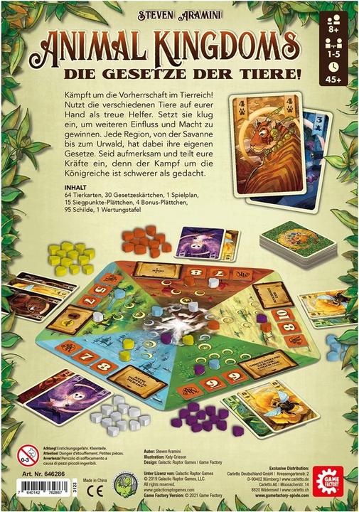 Produktbild Game Factory Animal Kingdoms (d) (Deutsch, 1 - 5 Spieler)