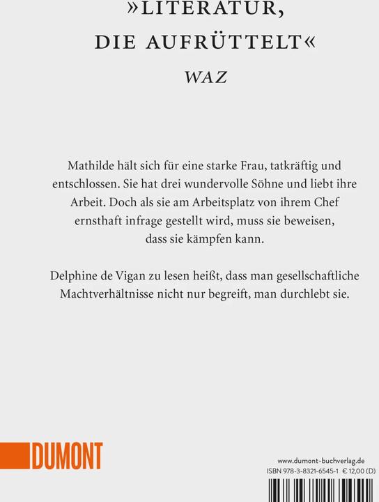 Produktbild Ich hatte vergessen, dass ich verwundbar bin (Deutsch, Delphine de Vigan, 2021)