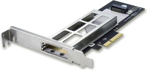 Actual product image Fantec NVMePCIe TR-1 slide-in frame