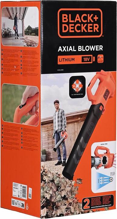Actual product image Black & Decker BCBL200BXJ (Rechargeable battery operated, Leaf blower)