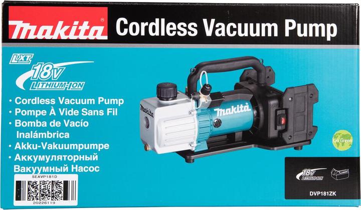Actual product image Makita DVP181ZK Battery Vacuum Pump