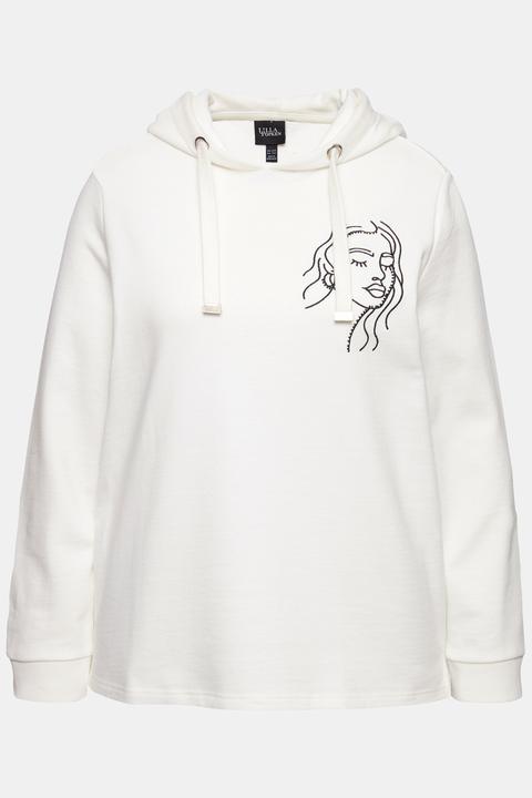 Produktbild Ulla Popken Hoodie, Gesicht, Classic, Kapuze, Langarm (54, 56)
