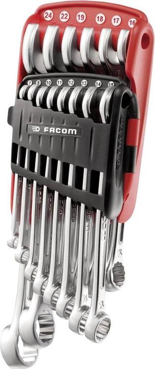 Facom Ringmaulschlüsselsatz (7 mm, 8 mm, 10 mm, 11 mm, 12 mm, 13 mm, 14 mm, 15 mm, 16 mm, 17 mm, 18 mm, 19 mm, 22 mm, 24 mm)