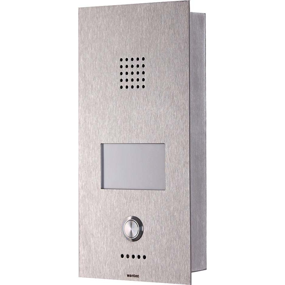 Wantec, Klingel + Türsprechanlage, GSM, Edelstahl, 1 Tasten