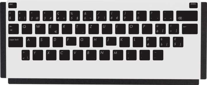 Produktbild HP LaserJet Tastatur-Overlaykit Dänisch/Französisch/Deutsch (Schweiz)