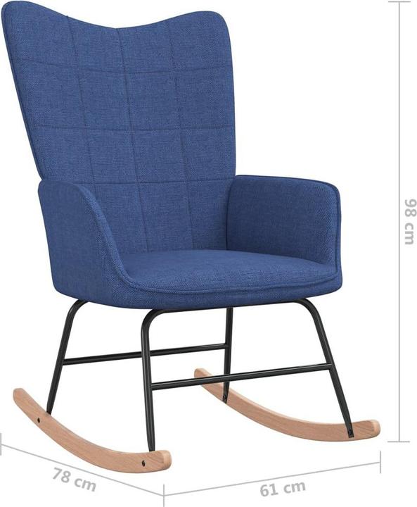 Actual product image vidaXL Schaukelstuhl mit Hocker