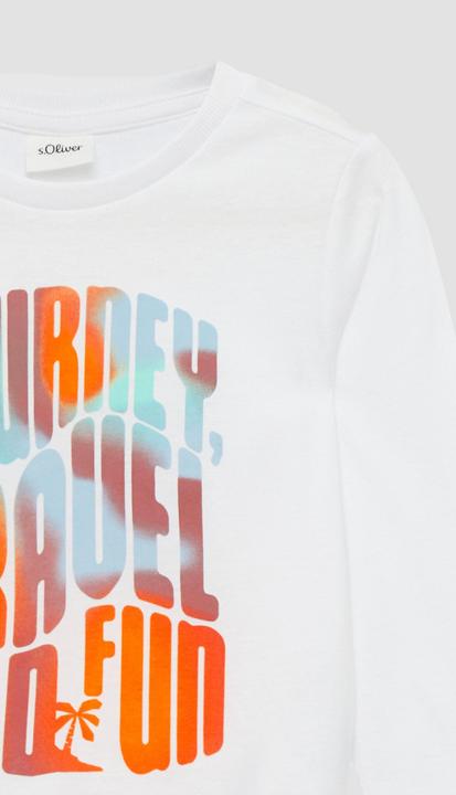 Produktbild S.Oliver T-Shirt Jersey-Longsleeve mit Frontprint (104, 110)