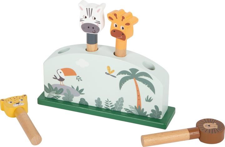 Actual product image small foot Steckspiel hüpfende Tiere „Safari“