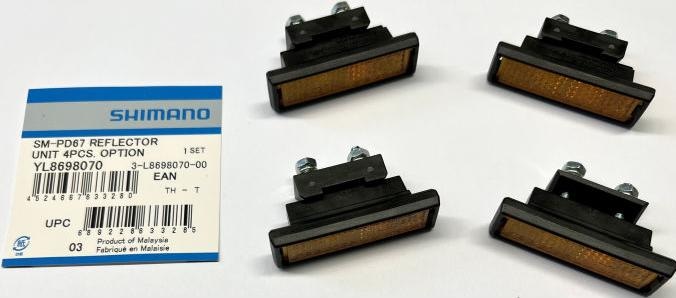 Actual product image Shimano Reflector set SM-PD67
