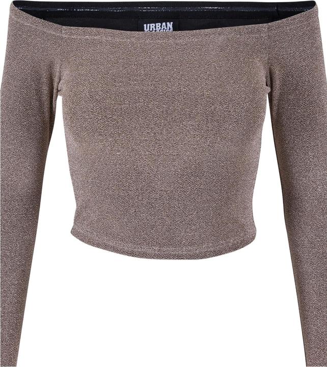Produktbild Urban Classics Ladies Off Shoulder Glitter Longsleeve (M)