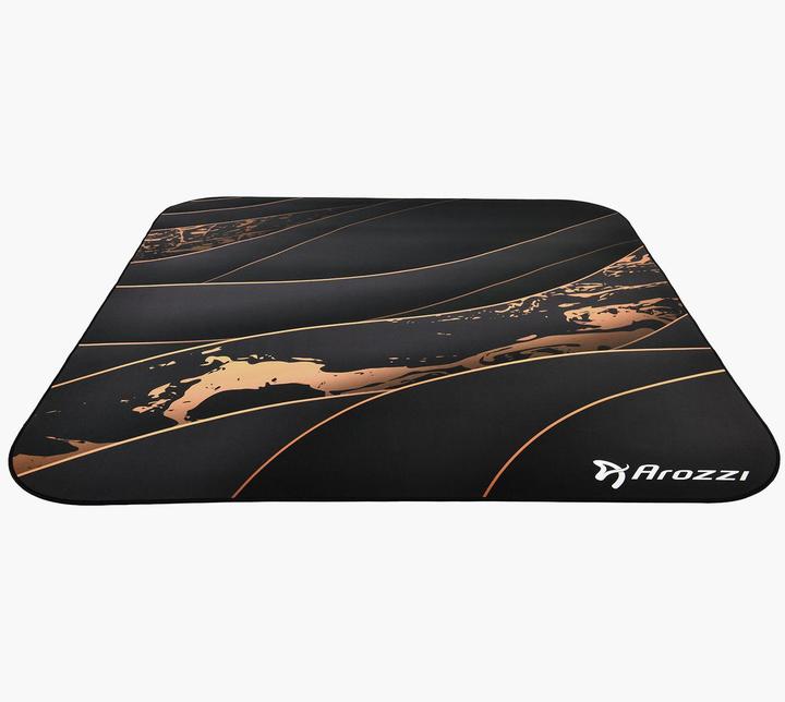 Actual product image Arozzi Zona Quattro Black Gold / Floor protection mat / 116 x 116 cm / Black and gold design (116 x 116 cm)