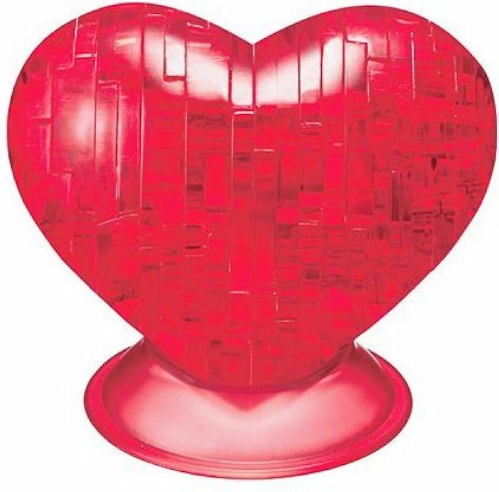 Actual product image HCM Kinzel 3D Crystal Heart (46 pieces)