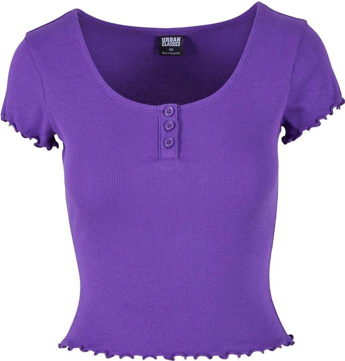 Actual product image Urban Classics Ladies Rib Babylock Tee (S)