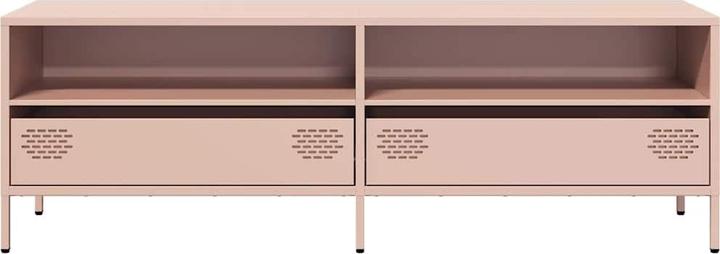 Produktbild vidaXL TV Schrank Lowboard Fernsehschrank Fernsehtisch Rosa Kaltgewalzter Stahl (135 x 39 x 43.5 cm)
