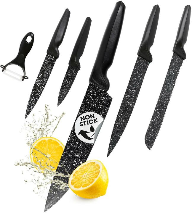 Produktbild Gourmetmaxx Messerset mit Sparschäler 6-teilig