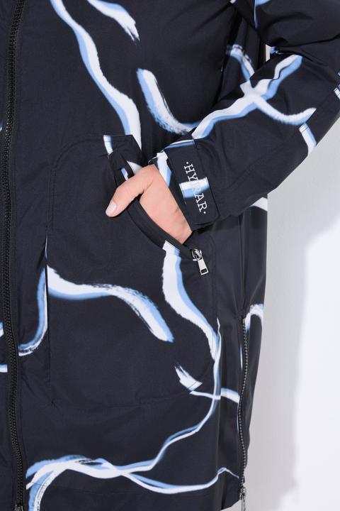 Actual product image Ulla Popken Wave Print Rain Coat (42, 44)