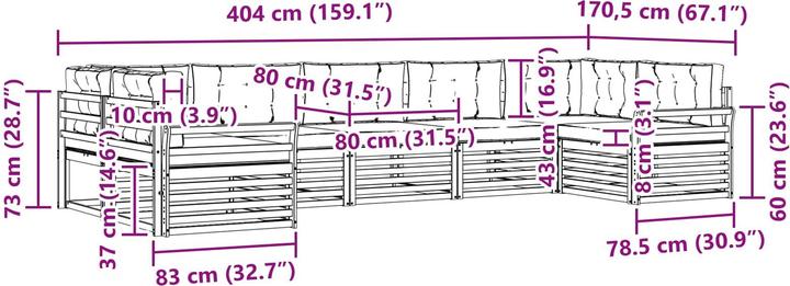 Produktbild vidaXL Sofagarnituren