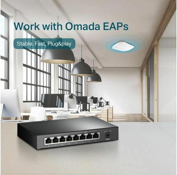 Produktbild TP-Link PoE+ Switch TL-SG1008P 8 Port (8 Ports)