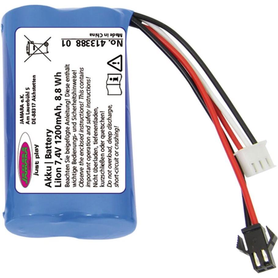 Thumbnail - Jamara Akku Bagger Volvo EC160E Metal Li-Ion 7,4V 1200mAh 8,88Wh (7.40 V)