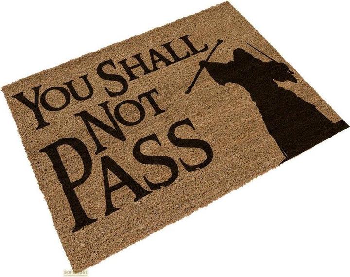 Immagine prodotto NoName IL SIGNORE DEGLI ANELLI - Non passerai - Paillasson '60x40x2cm' (60 x 40 cm)