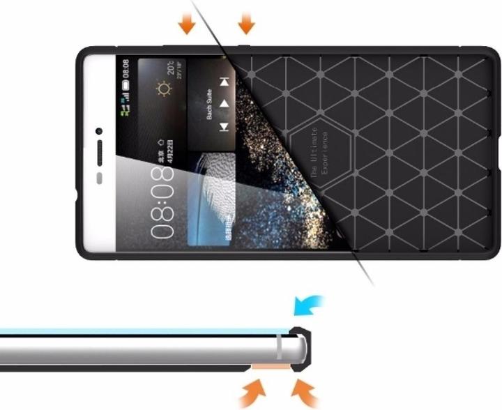 Immagine prodotto Screenguard Huawei P8 Lite Cover Carbon Brushed Soft TPU (Huawei P8 Lite)